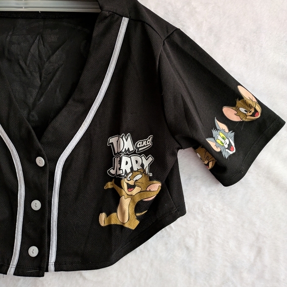 Tom and Jerry jersey size small crop top no tag - Picture 4 of 6